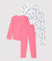Girls' Pinstriped and Paris Print Cotton Pyjamas - 2-Pack variante 1